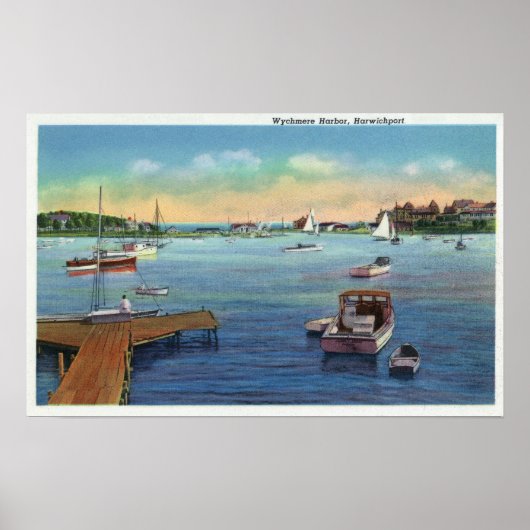 Poster Vue du port de Wychmere Harbour (Devant)