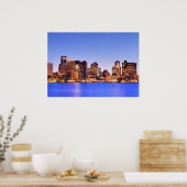 Poster Vue du quartier financier du centre de Boston (Cuisine)