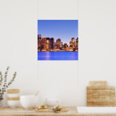 Poster Vue du quartier financier du centre de Boston (Cuisine)