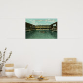 Poster Vue du réservoir de natation (Cuisine)