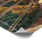 Poster Vue du sentier de marche jusqu'au sommet (Coin)