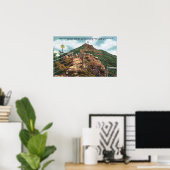 Poster Vue du sentier de marche jusqu'au sommet (Bureau à domicile)