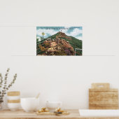 Poster Vue du sentier de marche jusqu'au sommet (Cuisine)