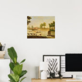 Poster Vue du Shepperton sur la Tamise, après (Bureau à domicile)