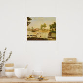 Poster Vue du Shepperton sur la Tamise, après (Cuisine)