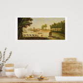 Poster Vue du Shepperton sur la Tamise, après (Cuisine)