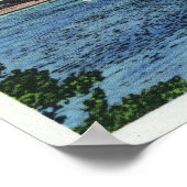 Poster Vue du Steamer Hendrick Hudson (Coin)