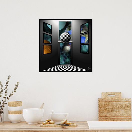 Poster Vue du surréalisme (Cuisine)