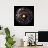 Poster Vue du système solaire (Bureau à domicile)
