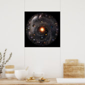 Poster Vue du système solaire (Cuisine)