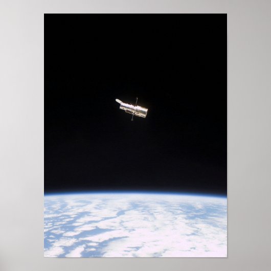 Poster Vue du télescope spatial Hubble de Columbia (Devant)