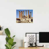 Poster Vue du Temple d'Artémis, construit c.386 AD (Bureau à domicile)