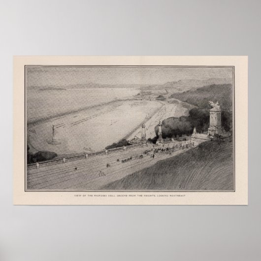 Poster Vue du terrain de forage proposé (Devant)