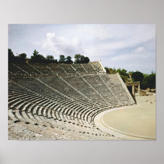 Poster Vue du théâtre, c.360 av. (Devant)