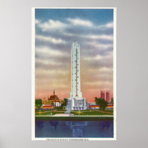 Poster Vue du thermomètre géant de Texaco