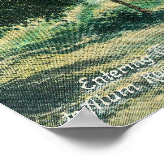 Poster Vue du train entrant du tunnel à Alum Rock (Coin)