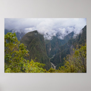 Poster Vue du train pour Machu Picchu, Pérou