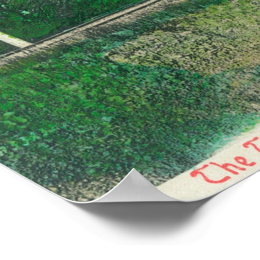 Poster Vue du trèfle sur le chemin de fer interurbain (Coin)