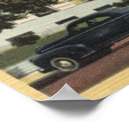 Poster Vue du tribunal du comté de Kern (Coin)