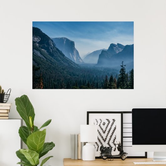 Poster Vue du tunnel de Yosemite (Bureau à domicile)