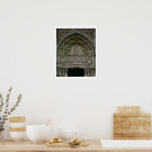 Poster Vue du tympan représentant la Vierge et le Chi (Cuisine)