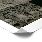 Poster Vue du tympan représentant la Vierge et le Chi (Coin)