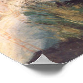 Poster Vue du village de Frédéric Bazille (Coin)