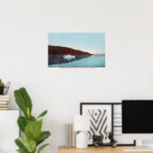 Poster Vue du Whisper à vapeur sur le lac (Bureau à domicile)