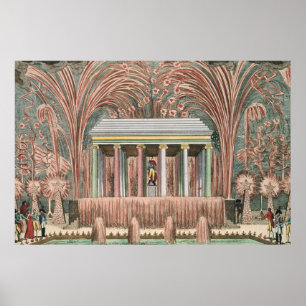 Poster Vue d'un affichage de feu d'artifice
