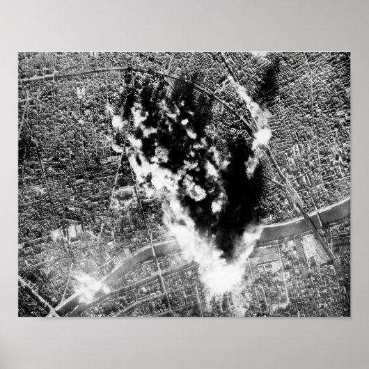 Poster Vue D'Un B-17 Sur Une Bombarde - Paris 2ÈME GUERRE (Devant)