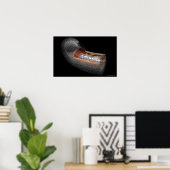 Poster Vue d'un ballon angioplatique dans une artère (Bureau à domicile)