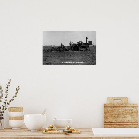 Poster Vue d'un grand souffle à vapeur (Cuisine)