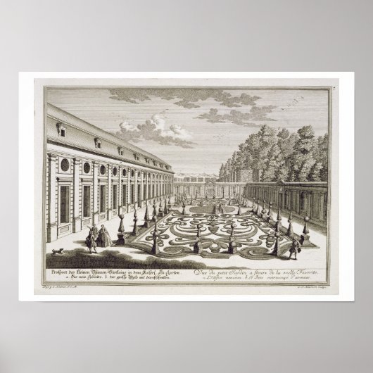 Poster Vue d'un jardin fleuri près de Vienne, de 'Vorstel (Devant)