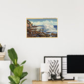 Poster Vue d'un littoral typique (Bureau à domicile)