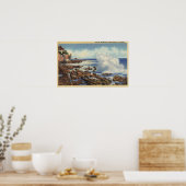 Poster Vue d'un littoral typique (Cuisine)