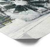Poster Vue d'un souffle de neige du Rotary dans les monta (Coin)