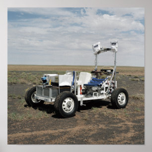 Poster Vue d'un véhicule lunaire de 1-G Rover