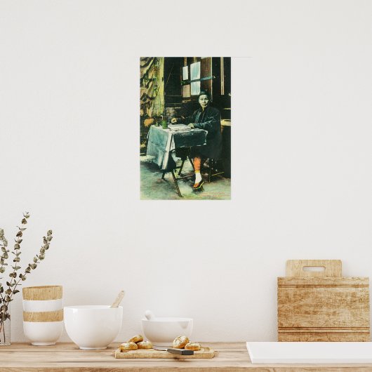 Poster Vue d'un vendeur chinois de Fortune (Cuisine)