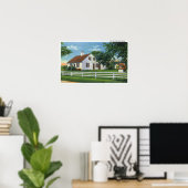 Poster Vue d'une ancienne maison de Cape Cod (Bureau à domicile)
