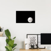 Poster Vue d'une pleine lune, montre aussi Mars (Bureau à domicile)