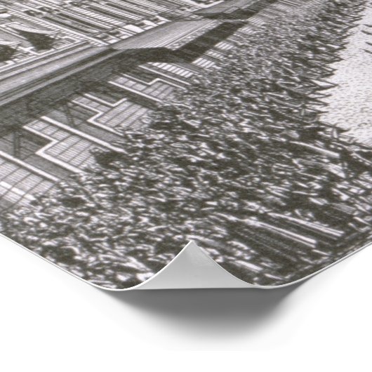 Poster Vue d'une procession dans le Graben (Coin)