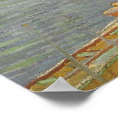 Poster Vue d'une rivière avec des bateaux à rames par Vin (Coin)