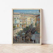 Poster Vue d'une ville française du sud | Childe Hassam