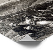 Poster Vue éloignée du volcan Aconcagua (Coin)