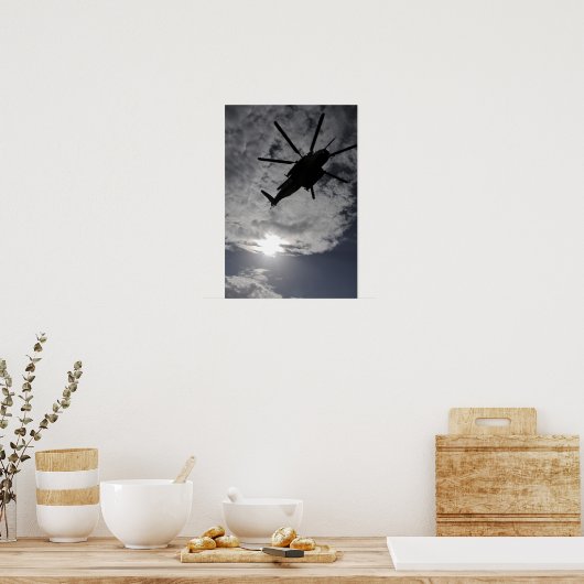 Poster Vue en angle faible d'un CH-53E (Cuisine)