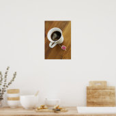 Poster Vue en grand angle d'une tasse de thé (Cuisine)