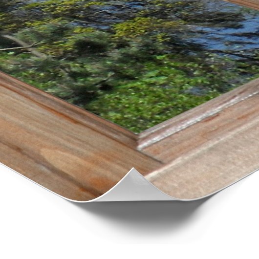 Poster Vue en loch écossais à partir d'une fenêtre (Coin)