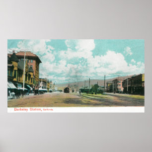Poster Vue extérieure de Berkeley StationBerkeley, CA