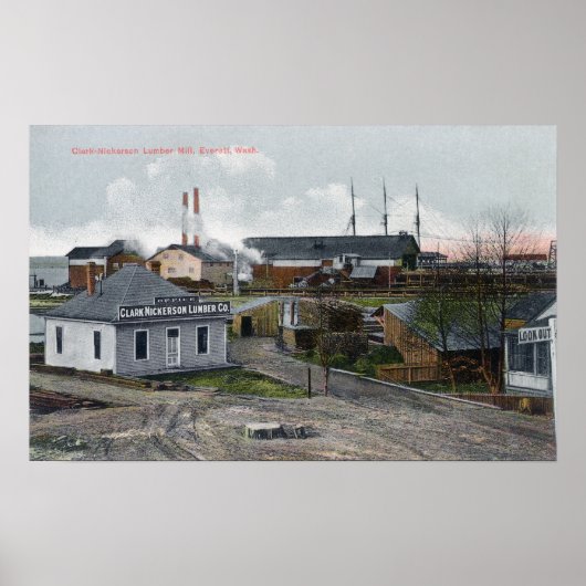 Poster Vue extérieure de Clark-Nickerson Lumber Co (Devant)