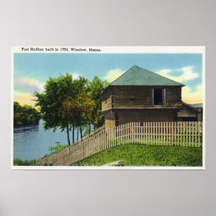 Poster Vue extérieure de fort Halifax